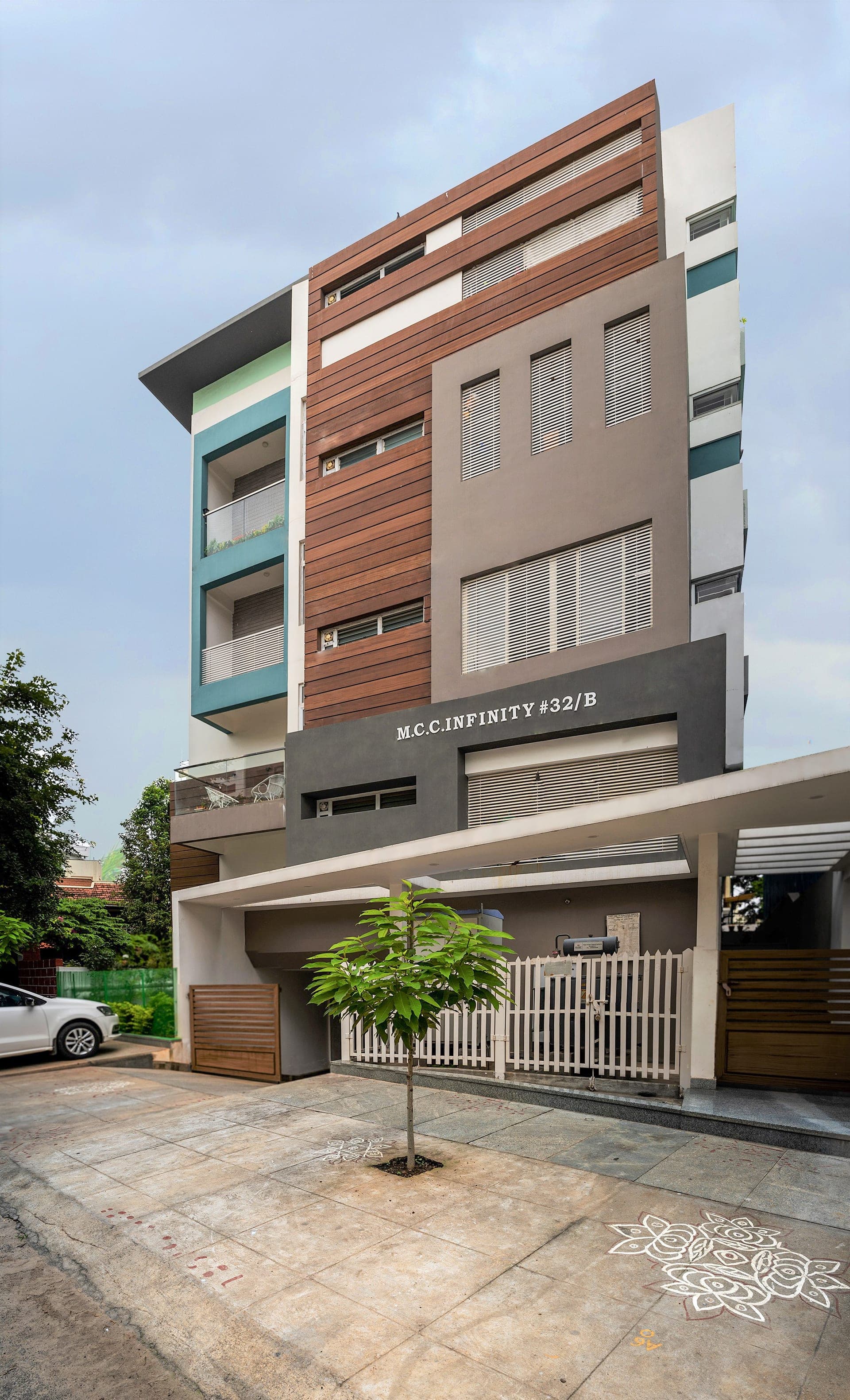 Apartment Facade architecture project in Bangalore, Bangalore by CD India